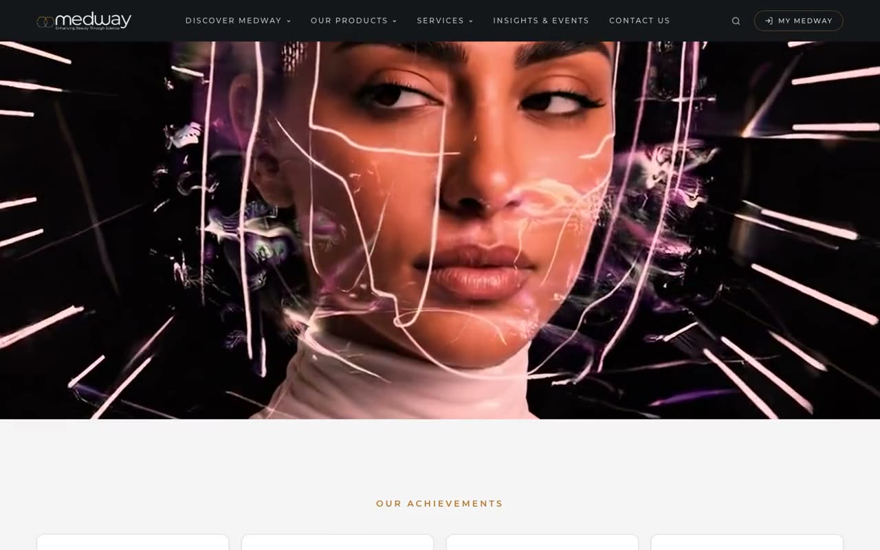 A medical distributor's website